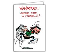 Gaston Lagaffe glct-0139 tarjeta de cumpleaños con motivo coche Journal
