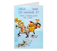 Gaston Lagaffe glct0032 aniversario de boda bodas con sobre (ilustrado a juego
