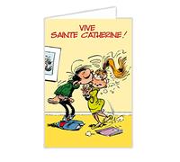 Gaston Lagaffe glct0050 Ste Sainte Catherine 25 noviembre niña con sobre (ilustrado a juego