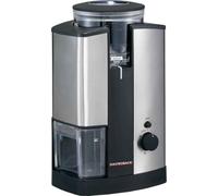 Gastroback 42602 Molinillo de café eléctrico semiprofesional con Sistema muelas, selector molienda, 130 W, 0 Decibeles, Acero Inoxidable, Negro, Plata