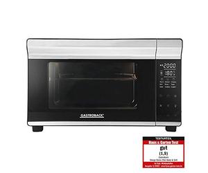 Gastroback 42814 fabricante de pizza y hornos 3 Pizza(s) Acero inoxidable 1500 W - Horno para pizzas (3 Pizza(s), Acero inoxidable, 30 cm, Digital, 230 °C, 30-230 °C)