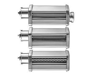 GASTROBACK 90763 - Juego de 3 piezas para robot de cocina #40977 Design Advanced Digital Pasta Set, acero inoxidable, color plateado