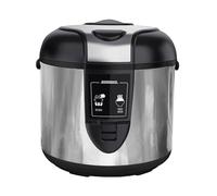 GASTROBACK Arrocera profesional grande de 3 l - Cocción automática de arroz, basmati, gachas, vaporera para verduras, olla interior antiadherente, función de mantenimiento del calor, apagado