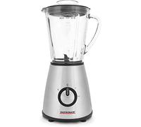 Gastroback Design Batidora de vaso 1L 500W Negro, Plata - Licuadora (Batidora de vaso, 1 L, Negro, Plata, 19000 RPM, 21000 RPM, 0,8 m)