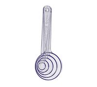 Gastromax 6404-90 - Juego de cucharas medidoras (5 piezas, plástico), color transparente