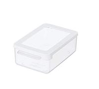 Gastromax - Caja hermética para Alimentos de plástico, Recipiente Reutilizable para Almacenamiento de Comidas Apto para microondas, Almacenamiento apilable con Tapa, 1 litro, Transparente