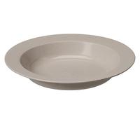 GastroMax Plato hondo BIO de 22 cm, gris, picnic, camping, barbacoas, piscina, uso en interiores y exteriores, resistente al calor, apto para alimentos y sin BPA, apto para lavavajillas y microondas