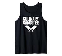Gastronomía Gángster Chef Cocina Amante Cocina Camiseta sin Mangas