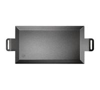 Gastrotools Plancha de Asar Sueca de Acero al Carbono 39x27cm - Antiadherente Natural, Sin PFAS - Interior y Exterior - Apta para Fuego, Horno, Inducción y Gas - Hasta 650°C (Large (62cm x 27cm))