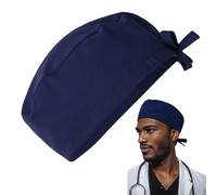 Gat de trabajo unisex de tapa quirúrgica - Cubierta de cabello de matorral transpirable | Ropa de cabeza de enfermería no deslizante para hombres mujeres | Capas de cirujano cómodas con ajuste ajustab