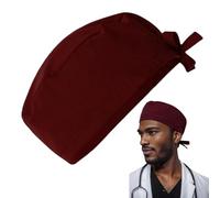 Gat de trabajo unisex de tapa quirúrgica - Cubierta de cabello de matorral transpirable | Ropa de cabeza de enfermería no deslizante para hombres mujeres | Capas de cirujano cómodas con ajuste ajustab