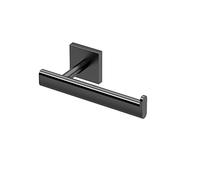 Gatco 4053MX Elevate Bathroom Single Post Euro Style Toilet Paper Holder, Matte Black
