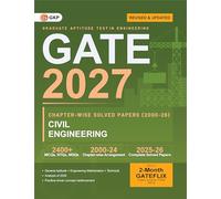 GATE 2027 : Civil Engineering - 27 Years' Chapter-wise Solved Papers (2000-2026)