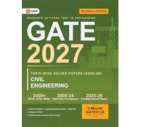 GATE 2027 : Civil Engineering - 27 Years' Topic Wise Previous Solved Papers (2000-2026)