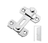 Gate Lock Latch - Stainless Steel Sliding Security Lock, Heavy Duty Rust Proof Latch for Doors, Barns, and Outdoor Gates, Easy Safety Mechanism, Ideal for Garden Fences, Child Safety, and Ho