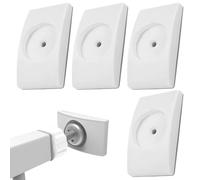 Gate Wall Saver, Gate Extender | Parachoques de pared montados 4x - Kit de casa para el hogar para niños Protector de seguridad antideslizante para escaleras, zócalo