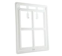 Gatera para Gatos, 40 x 30 cm, Puerta para Gatos y Perros, Puerta basculante, Puerta para Mascotas, con Parada automática para mosquiteras, Marco para Puerta, Color