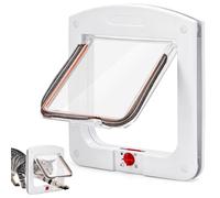 Gateras para Puertas de Cristal Puerta para Perros con 1 Destornillador Puerta Automatica para Gato 24 x 20 x 3 cm Puerta para Gatera Puertas para Mascotas para Cachorros y Gatos