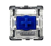 Gateron KS-22 Commutateurs optiques RVB pré-lubrifiés pour Clavier mécanique à commutateurs optiques (72 pièces, Bleu optique)