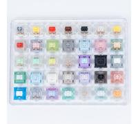 GATERON Probador de interruptores de Teclado, Caja magnética de Jade Oil King Milky Yellow Pro Oil King Baby Kangaroo Racoon Ink Wall Stem Box Negro Rosa para Teclado mecánico MX para Juegos (35