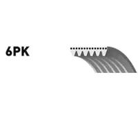 GATES 6PK1623 Correa trapecial poli V para OPEL Astra H Caravan (A04) 1623mm
