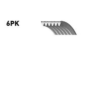 GATES 6PK2238 Correa trapecial poli V