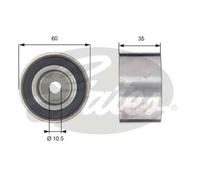 GATES Desviación Papel de Liderazgo Dentada para Subaru Forester 2.0 AWD 2.5