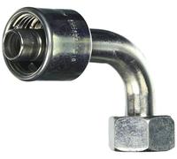 Gates Fluid Power 7100-19955-5 - Manguera de montaje (10 G18FDLORX90 Mega Crimp DIN 24 Deg cono con anillo O, serie de luz 90 Deg Swept codo, hembra