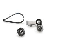 GATES Juego de correas trapeciales poli V K016PK1718 Caucho