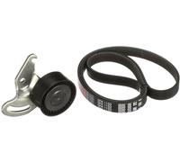 GATES Juego de correas trapeciales poli V K025PK1133 Caucho Compatible con RENAULT Clio III Hatchback BR0/1, CR0/1 Clio II Hatchback BB, CB MEGANE II Ranchera familiar KM0/1 SCÉNIC II JM0/1, NISSAN
