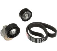 Gates Juego de correas trapeciales poli V K027PK1078 para FIAT Ducato