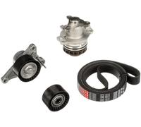 GATES KP17PK1973 Bomba de agua + kit de correa poli V con bomba de agua a la Izquierda arriba negro