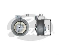 GATES Polea Tensora Correa Dentada Apto para Audi A4 2.0 1.8T Seat Exeo T43242