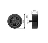 GATES T36206 Polea inversión/guía correa poli V