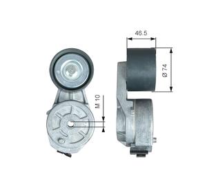 GATES T38729 Tensor de correa poli V