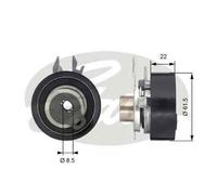 GATES T43061 Polea tensora correa dentada