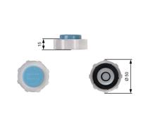 GATES Tapón, depósito de refrigerante para RENAULT: Alpine, R19, Trafic, Espace, R21, Mégane Classic, Spider, Laguna, Mégane, R25, Clio (Ref: RC221)