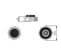 GATES Tapón, depósito de refrigerante para RENAULT: Trafic, Alpine, Master, Safrane, Kangoo, Espace, Laguna, R21, R4, R19, Clio, Mégane (Ref: RC222)