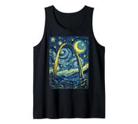 Gateway Arch St Louis Noche Estrellada Historia del Arte Presente Camiseta sin Mangas