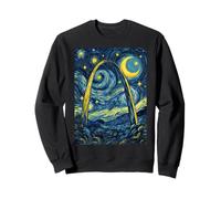Gateway Arch St Louis Noche Estrellada Historia del Arte Presente Sudadera