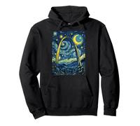 Gateway Arch St Louis Noche Estrellada Historia del Arte Presente Sudadera con Capucha