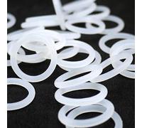 GatherTOOL 10 unids Gasket de Anillo de Silicona Blanco CS 2MM OD 40~80mm Espesor 2 mm Aftersproof Laver Junta de Silicona de Goma Junta de la Junta tórica Anillo de Goma (Size : OD 80mm CS 2mm)