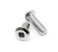 GatherTOOL 5/10/50 Uds 304 Acero Inoxidable Grande Plano Hexagonal Cabeza Allen M3 M4 M5 M6 M8 for Muebles Remache Tornillo conectar Perno de unión (Color : 16mm, Size : 10pcs M6)