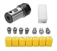 GatherTOOL 8 unids/Set ER11A Varilla de extensión de diámetro Interior del Motor de 5mm + 7X 1mm-7mm ER11 Soporte de Eje de Mandril de Resorte de fresado for Grabado de Torno CNC (Size : 1)