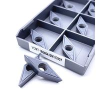 GatherTOOL VCMT160404 SM IC907 Cuchilla de Giro Interno de inserción de carburo. CNC Herramientas de Corte de Metal de Torno (10pcs)