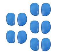GATHINESS 10 Piezas Protector Auditivo de Plástico para Teñir el Cabello, Orejeras de Plástico, Azul, Portátil, para Uso Profesional y Personal
