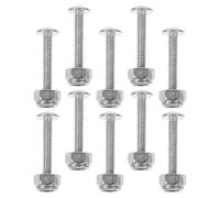 GATHINESS 10 Tornillos de Fijación Metálicos para Futbolín Tuercas de Metal, Ajuste Seguro y Fácil Montaje para Jugadores y Mesa de Futbolín en Juegos de Mesa