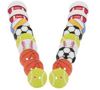 GATHINESS 100 Botones de Madera Diseño de Balones Deportivas, 2 Agujeros para Coser, Decoración Versátil para Manualidades DIY y Ropa, Colores Variados