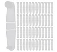 GATHINESS 100 Clips Flexibles de Plástico para Llaveros, Transparentes, Conector Seguro para Carteras, Mochilas y Accesorios Personales en Actividades Cotidianas