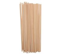 GATHINESS 100 Piezas Palos de Madera Desechables Redondos, Madera Beige, Envueltos Individualmente, sin Astillas, para Bocados de Queso y Alimentos, para Fiestas y Catering,